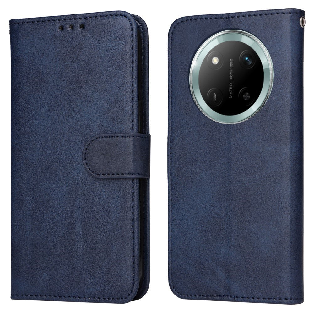 EIDERWOOD Honor Magic7 Lite Kunstlæder Flip Cover m. Strop - Blå