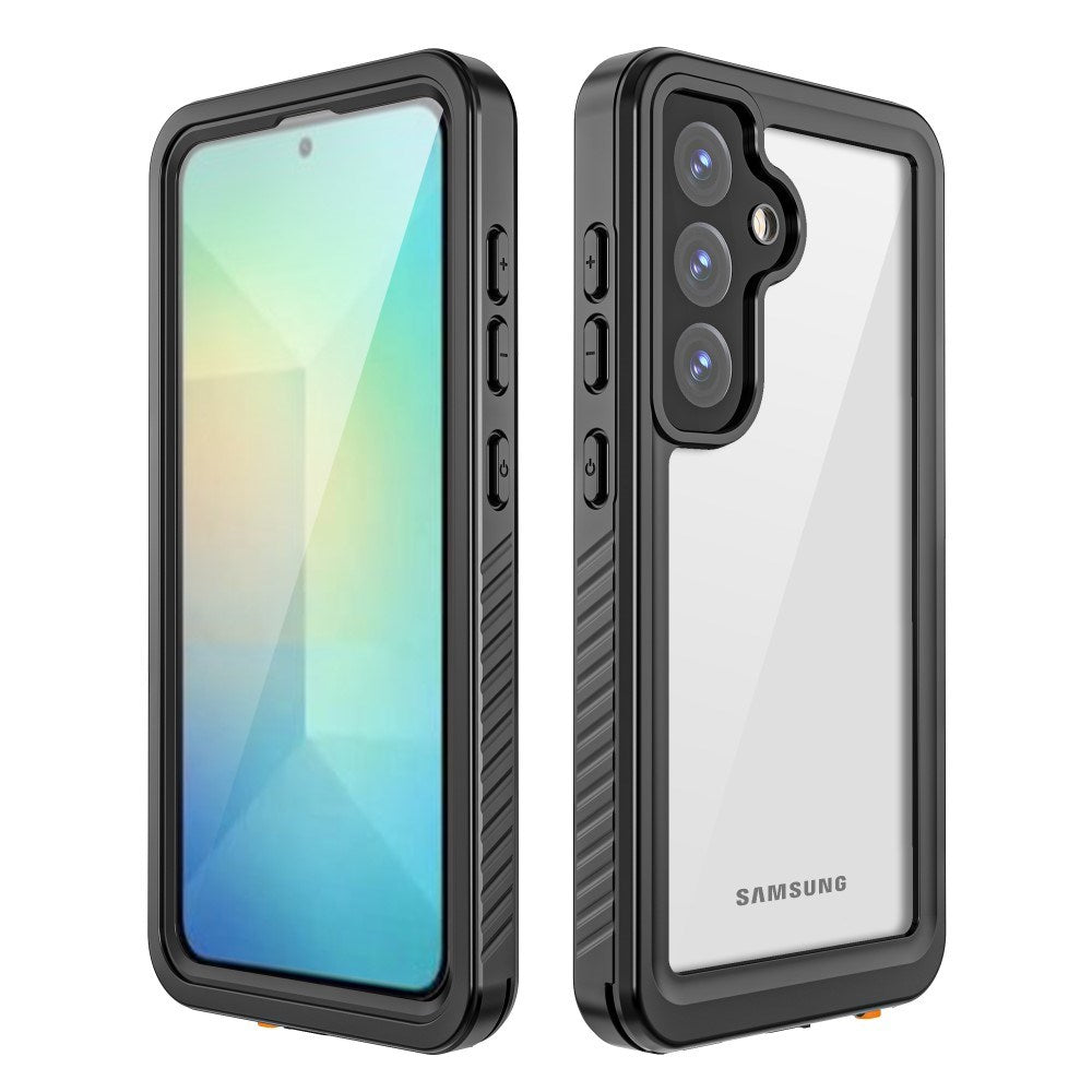 Samsung Galaxy S25 Redpepper IP68 Certificeret Vandtæt Cover - Sort / Gennemsigtig