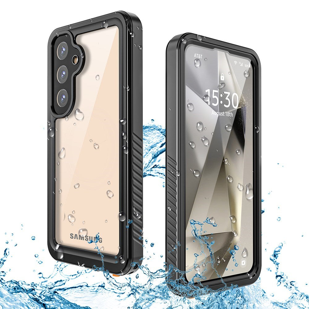 Samsung Galaxy S25+ (Plus) Redpepper IP68 Certificeret Vandtæt Cover - Sort / Gennemsigtig