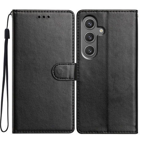EIDERWOOD Samsung Galaxy A26 (5G) Kunstlæder Flip Cover m. Strop - Sort