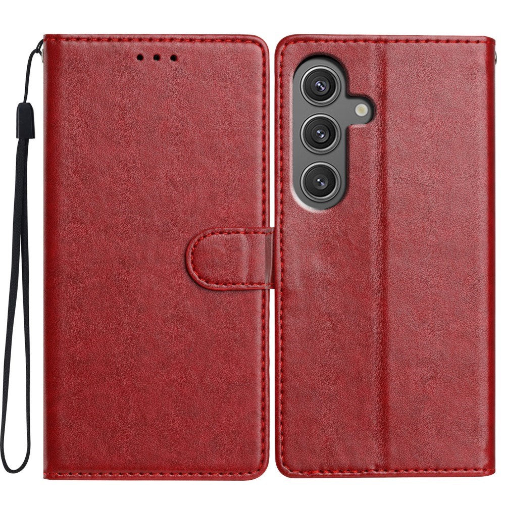 EIDERWOOD Samsung Galaxy A26 (5G) Kunstlæder Flip Cover m. Strop - Rød