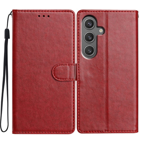 EIDERWOOD Samsung Galaxy A26 (5G) Kunstlæder Flip Cover m. Strop - Rød