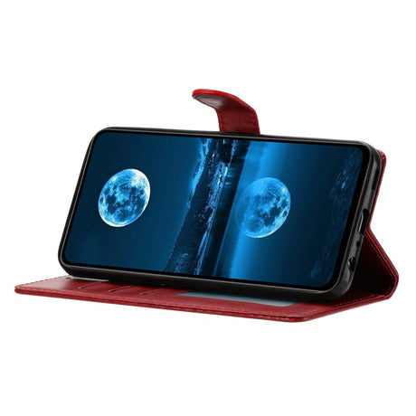 EIDERWOOD Samsung Galaxy A26 (5G) Kunstlæder Flip Cover m. Strop - Rød