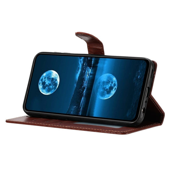 EIDERWOOD Samsung Galaxy A26 (5G) Kunstlæder Flip Cover m. Strop - Brun