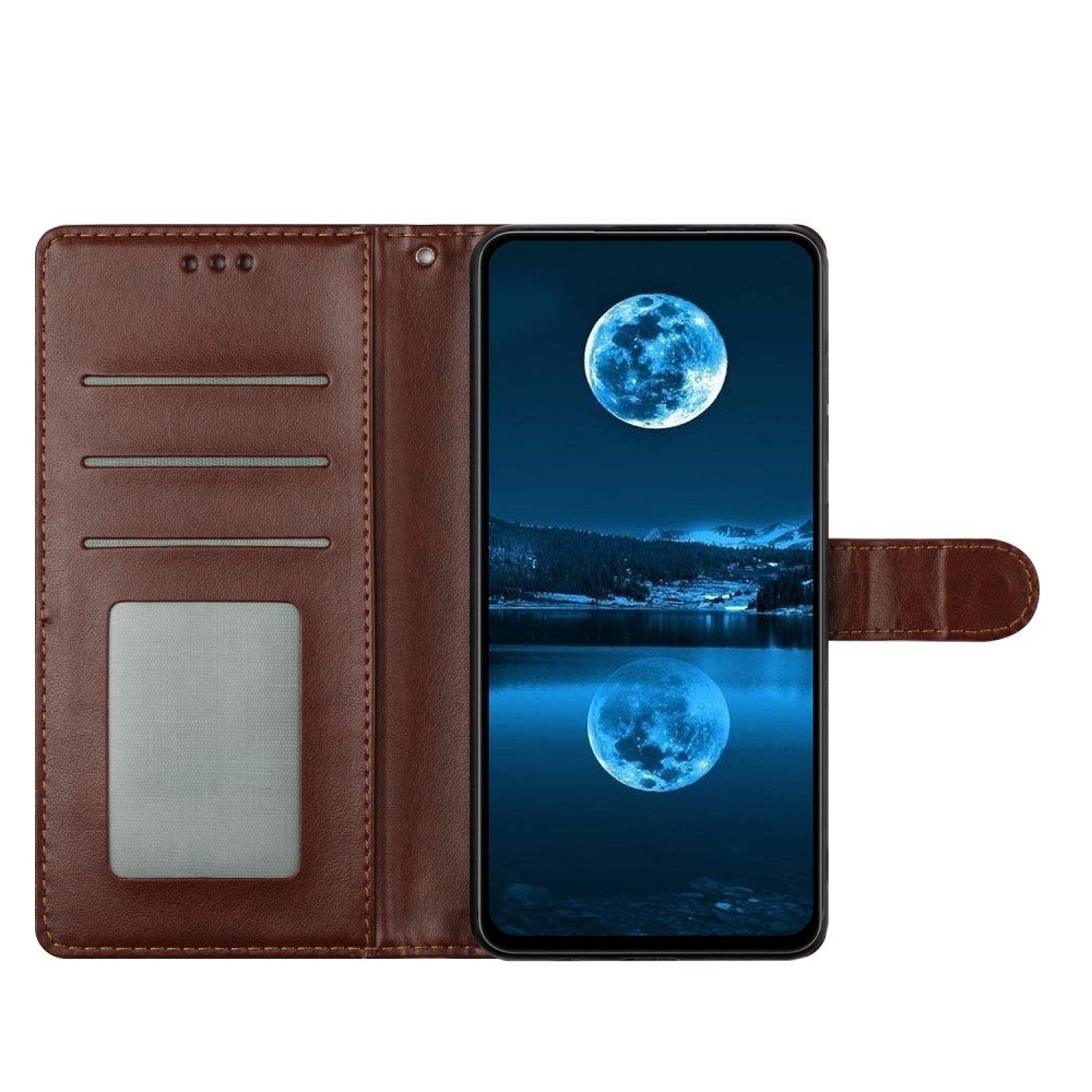 EIDERWOOD Samsung Galaxy A26 (5G) Kunstlæder Flip Cover m. Strop - Brun