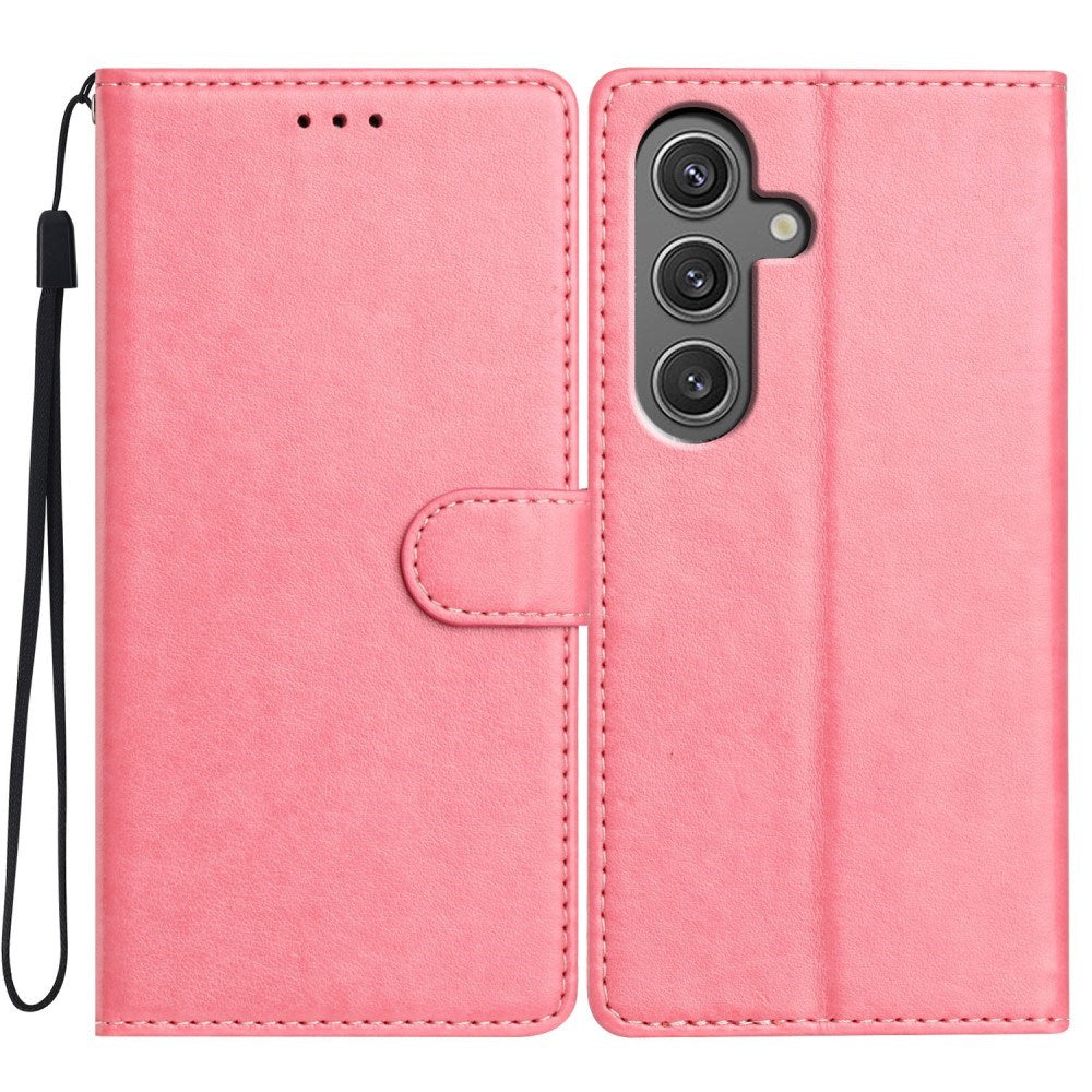 EIDERWOOD Samsung Galaxy A26 (5G) Kunstlæder Flip Cover m. Strop - Lyserød