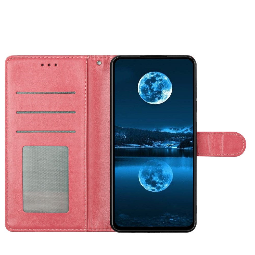 EIDERWOOD Samsung Galaxy A26 (5G) Kunstlæder Flip Cover m. Strop - Lyserød