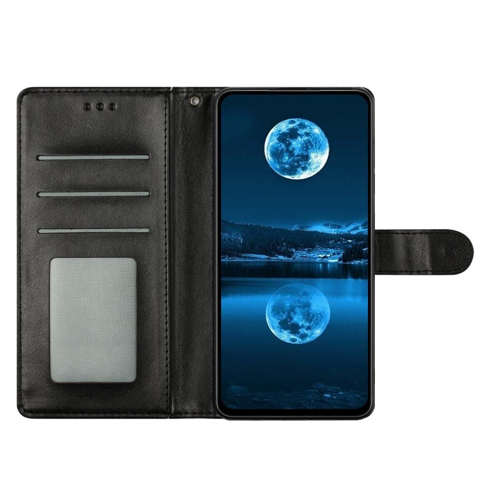 EIDERWOOD Samsung Galaxy A56 (5G) Kunstlæder Flip Cover m. Strop - Sort