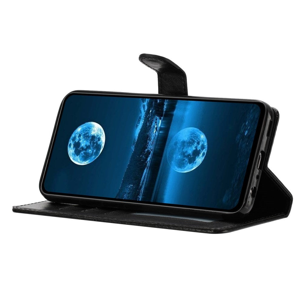 EIDERWOOD Samsung Galaxy A56 (5G) Kunstlæder Flip Cover m. Strop - Sort