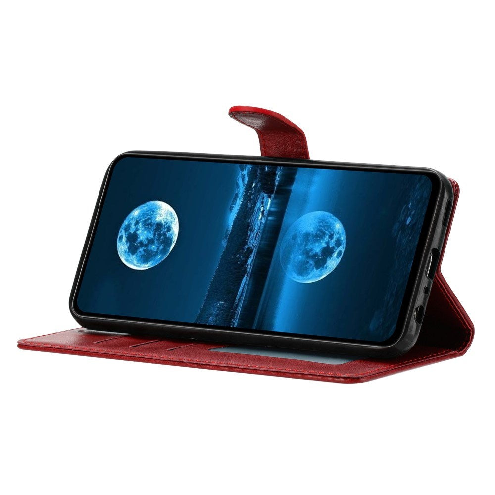EIDERWOOD Samsung Galaxy A56 (5G) Kunstlæder Flip Cover m. Strop - Rød