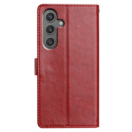 EIDERWOOD Samsung Galaxy A56 (5G) Kunstlæder Flip Cover m. Strop - Rød