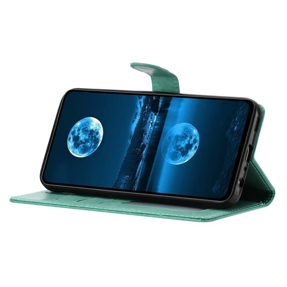 EIDERWOOD Samsung Galaxy A56 (5G) Kunstlæder Flip Cover m. Strop - Grøn