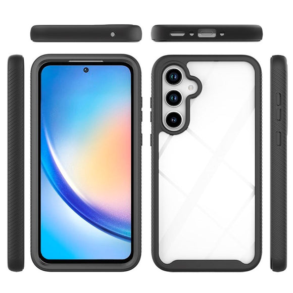 EIDERWOOD Samsung Galaxy A36 (5G) / A56 (5G) Hybrid Plastik Cover m. Skærmbeskyttelsesfilm - Gennemsigtig