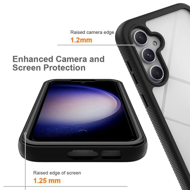 EIDERWOOD Samsung Galaxy A36 (5G) / A56 (5G) Hybrid Plastik Cover m. Skærmbeskyttelsesfilm - Gennemsigtig