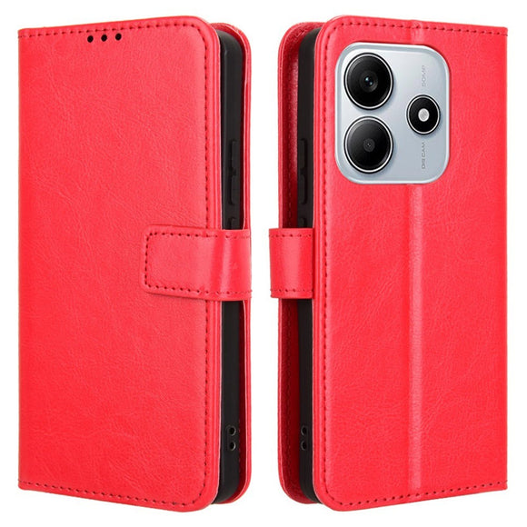 EIDERWOOD Xiaomi Redmi Note 14 (5G) Kunstlæder Flip Cover m. Strop - Rød