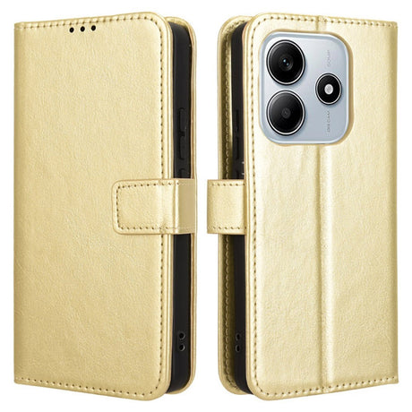 EIDERWOOD Xiaomi Redmi Note 14 (5G) Kunstlæder Flip Cover m. Strop - Guld