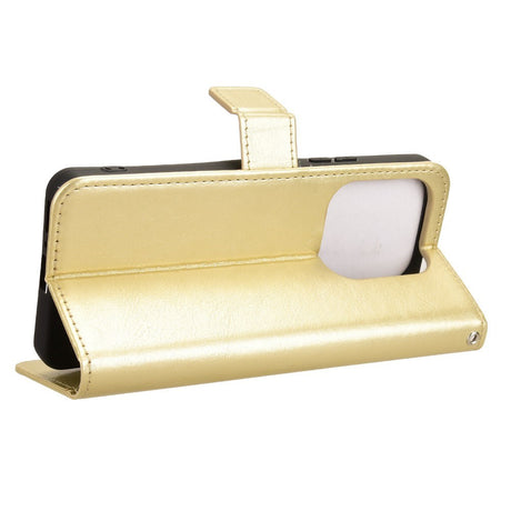 EIDERWOOD Xiaomi Redmi Note 14 (5G) Kunstlæder Flip Cover m. Strop - Guld