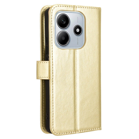 EIDERWOOD Xiaomi Redmi Note 14 (5G) Kunstlæder Flip Cover m. Strop - Guld