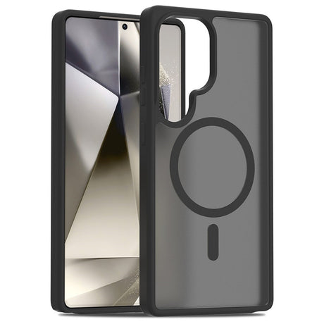 EIDERWOOD Samsung Galaxy S25 Ultra Mat Hybrid Cover - MagSafe Kompatibel - Sort / Gennemsigtig