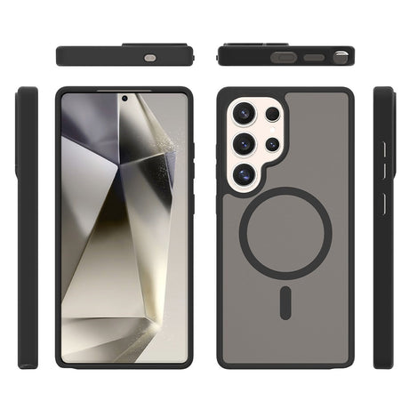 EIDERWOOD Samsung Galaxy S25 Ultra Mat Hybrid Cover - MagSafe Kompatibel - Lilla / Gennemsigtig