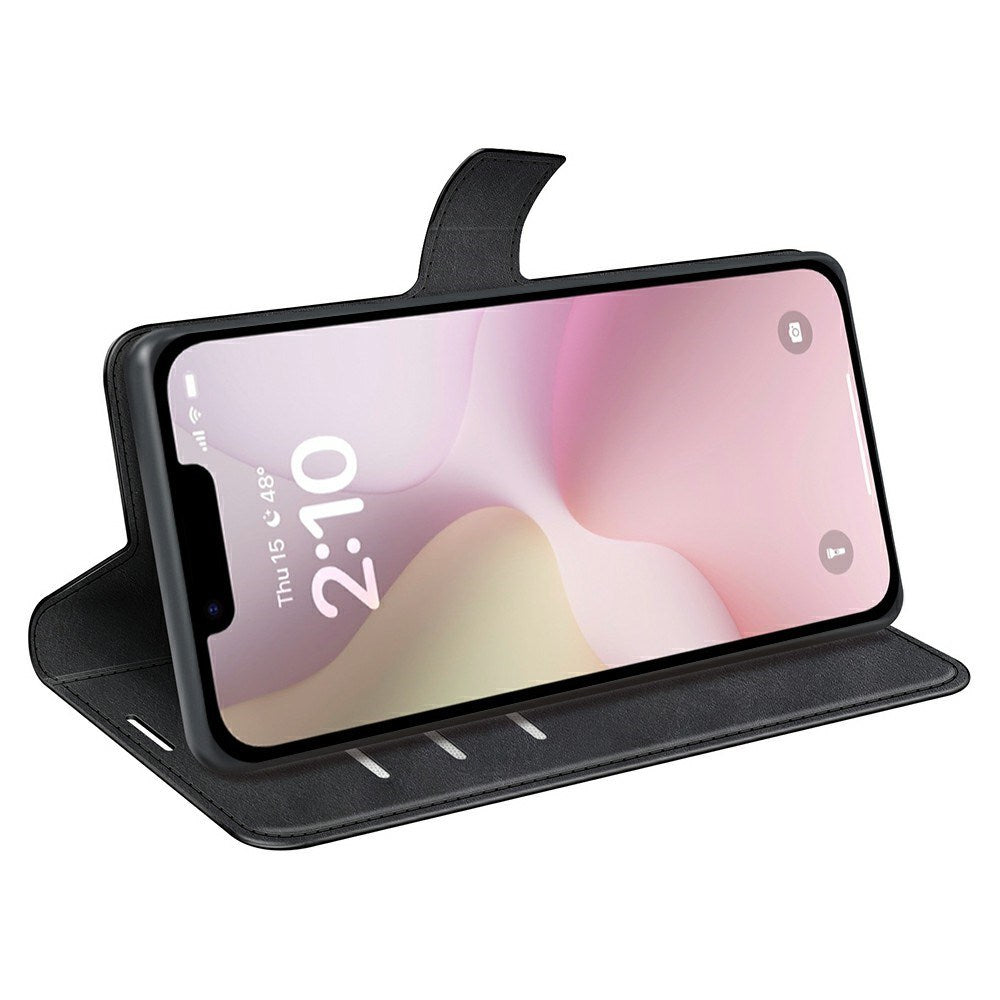 EIDERWOOD iPhone 17e / 16e Kunstlæder Flip Cover - Sort