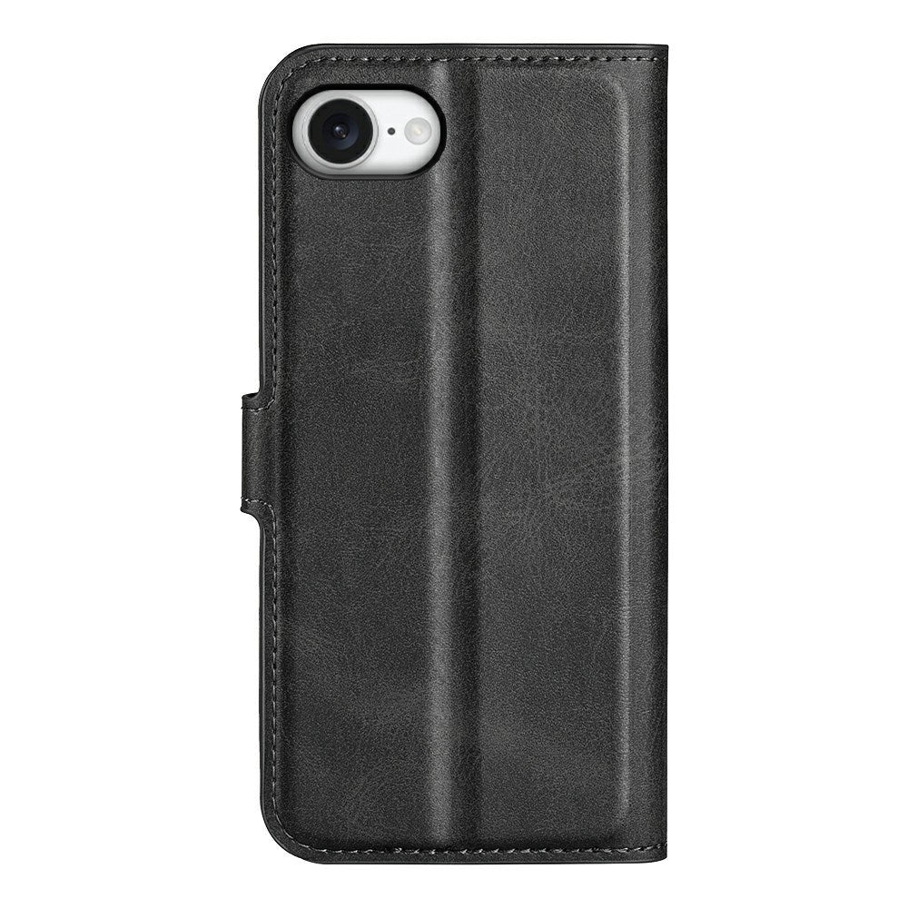 EIDERWOOD iPhone 17e / 16e Kunstlæder Flip Cover - Sort