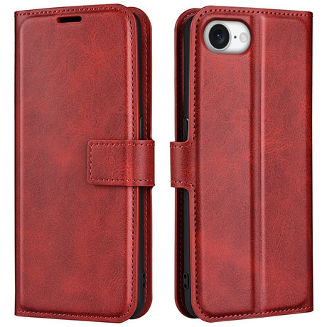 EIDERWOOD iPhone 17e / 16e Kunstlæder Flip Cover - Rød