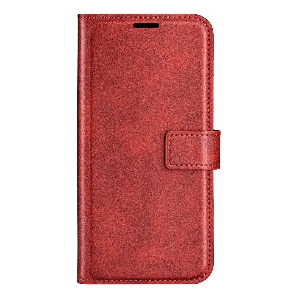 EIDERWOOD iPhone 17e / 16e Kunstlæder Flip Cover - Rød