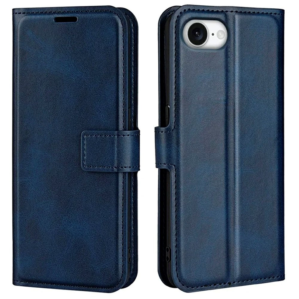 EIDERWOOD iPhone 17e / 16e Kunstlæder Flip Cover - Blå