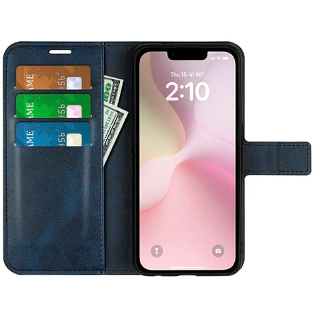 EIDERWOOD iPhone 17e / 16e Kunstlæder Flip Cover - Blå