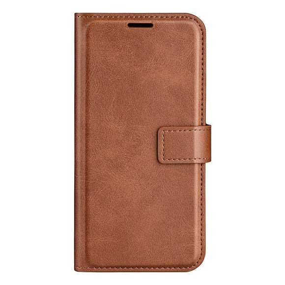 EIDERWOOD iPhone 17e / 16e Kunstlæder Flip Cover - Lysebrun