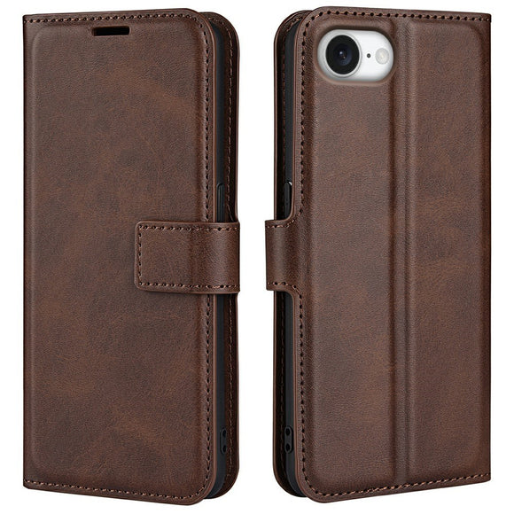 EIDERWOOD iPhone 17e / 16e Kunstlæder Flip Cover - Brun
