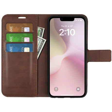 EIDERWOOD iPhone 17e / 16e Kunstlæder Flip Cover - Brun