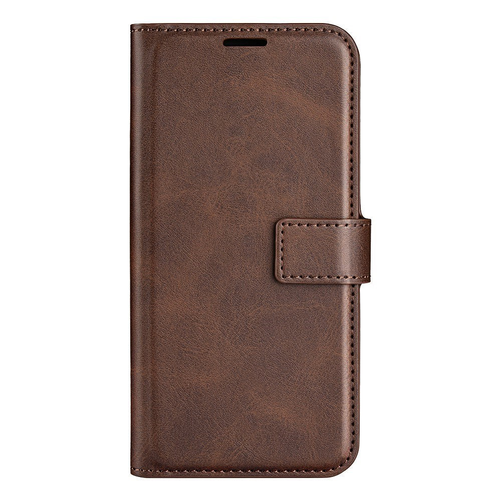 EIDERWOOD iPhone 17e / 16e Kunstlæder Flip Cover - Brun