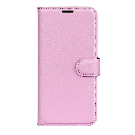 EIDERWOOD Realme C75 Kunstlæder Flip Cover m. Kortholder & Ståfunktion - Lyserød