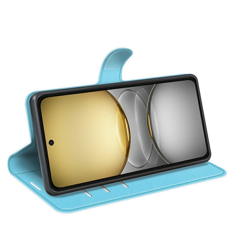 EIDERWOOD Realme C75 Kunstlæder Flip Cover m. Kortholder & Ståfunktion - Blå