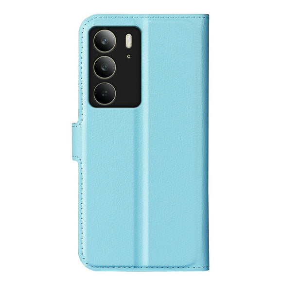 EIDERWOOD Realme C75 Kunstlæder Flip Cover m. Kortholder & Ståfunktion - Blå
