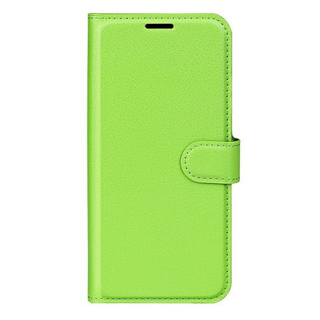 EIDERWOOD Realme C75 Kunstlæder Flip Cover m. Kortholder & Ståfunktion - Grøn
