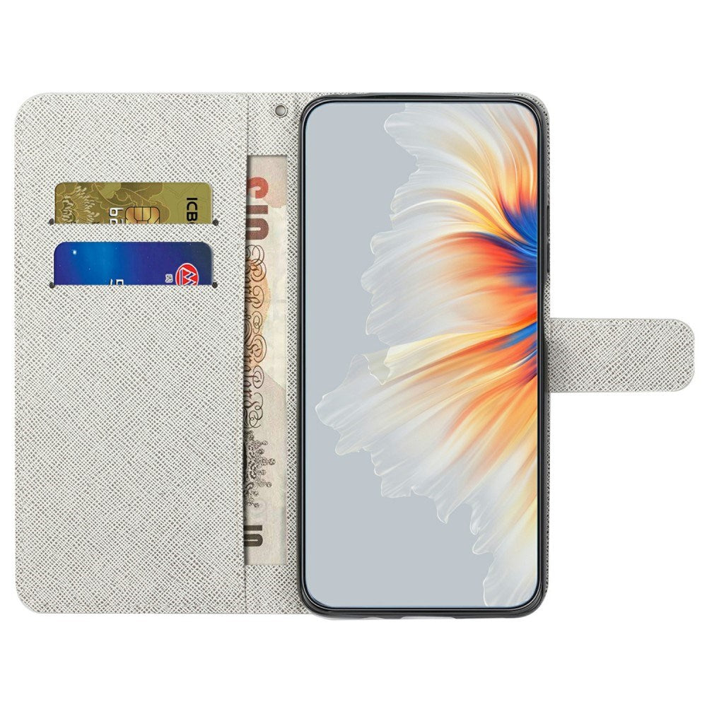 EIDERWOOD Motorola Moto G17 Power / G17 / G15 Power / G15 Kunstlæder Flip Cover m. Motiv - Blomst / Sommerfugl