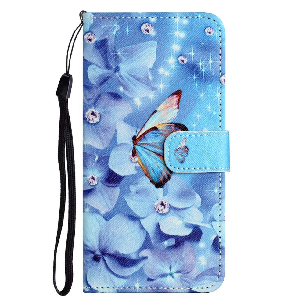 EIDERWOOD Motorola Moto G17 Power / G17 / G15 Power / G15 Kunstlæder Flip Cover m. Motiv - Blomst / Sommerfugl