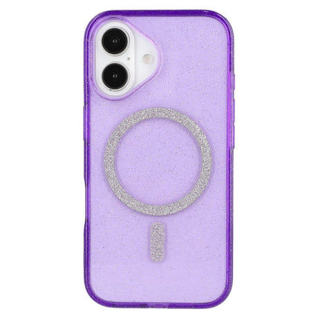 EIDERWOOD iPhone 16 Plus Plastik Glitter Cover - MagSafe Kompatibel - Lilla