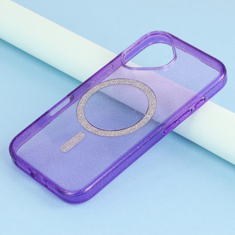 EIDERWOOD iPhone 16 Plus Plastik Glitter Cover - MagSafe Kompatibel - Lilla