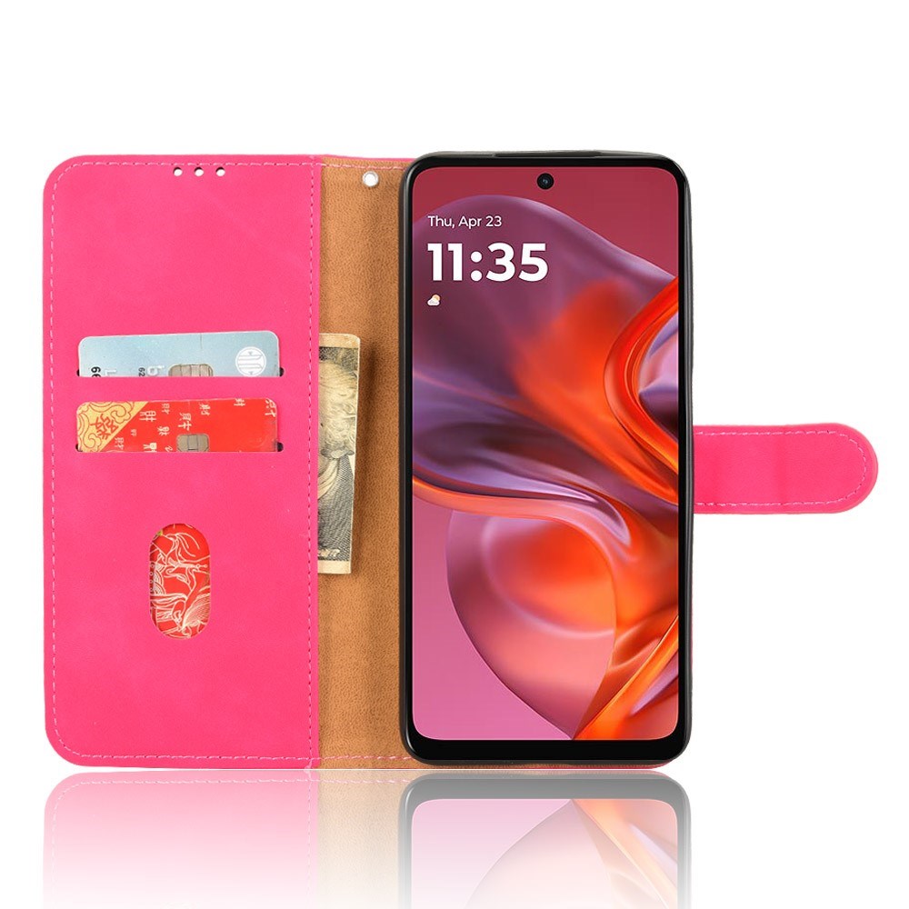 EIDERWOOD Motorola Moto G05 Flip Cover m. Kortholder & Ståfunktion - Pink