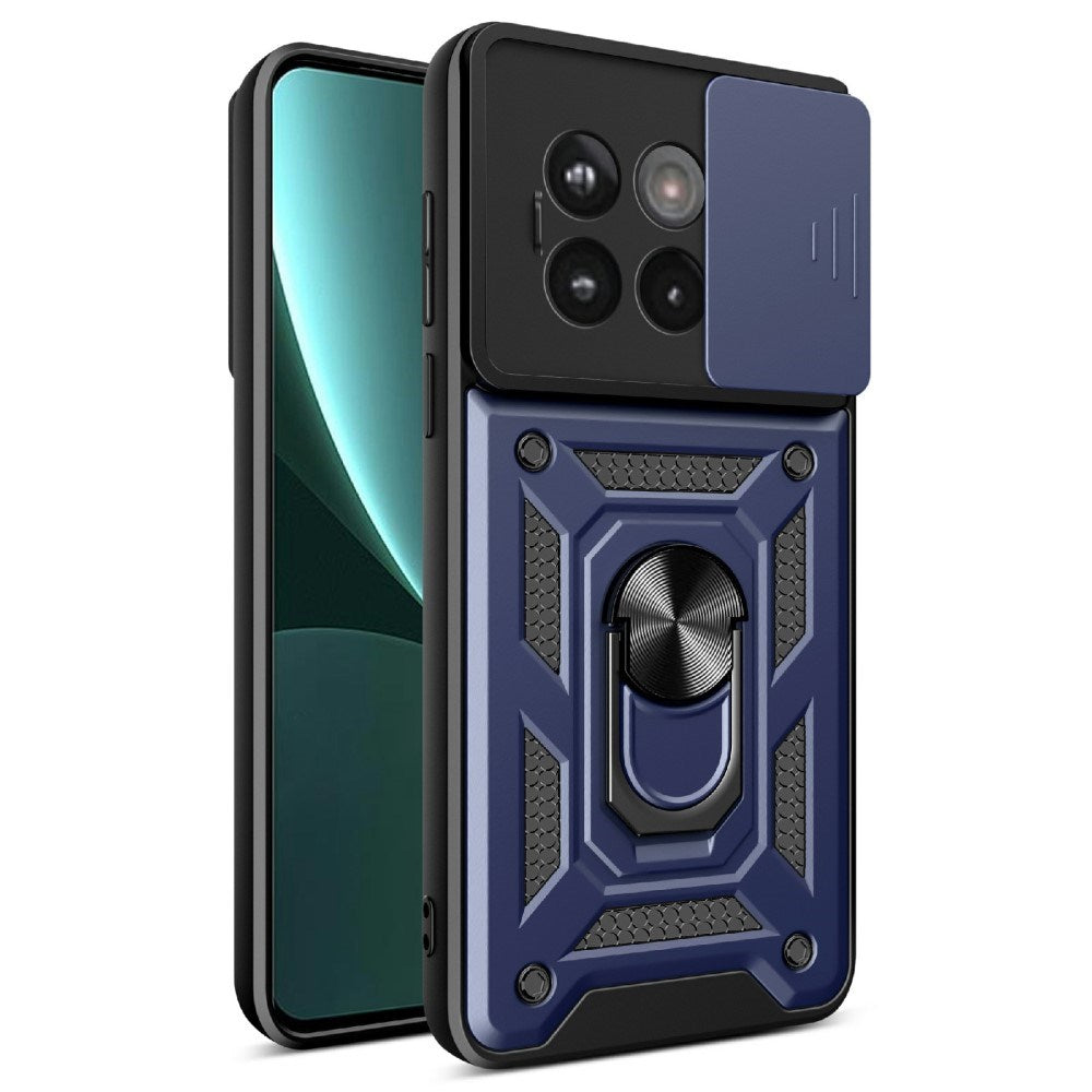 EIDERWOOD OnePlus 13R 5G Håndværkercover med Kickstand med Kamera Slider - Blå
