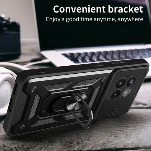 EIDERWOOD OnePlus 13R 5G Håndværkercover med Kickstand med Kamera Slider - Guld