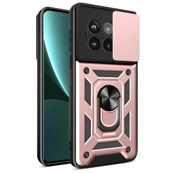 EIDERWOOD OnePlus 13R 5G Håndværkercover med Kickstand med Kamera Slider - Lyserød