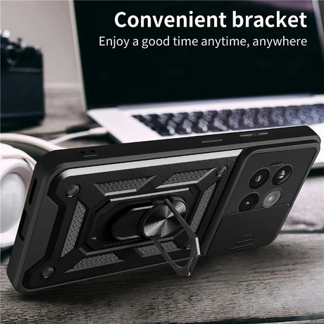 EIDERWOOD OnePlus 13R 5G Håndværkercover med Kickstand med Kamera Slider - Sølv