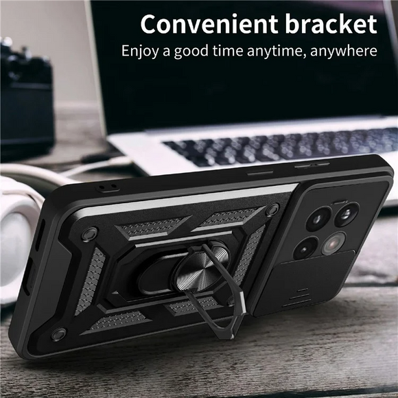 EIDERWOOD OnePlus 13R 5G Håndværkercover med Kickstand med Kamera Slider - Sølv