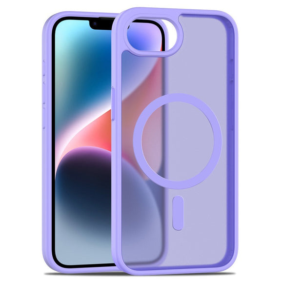 EIDERWOOD iPhone 17e / 16e Mat Hybrid Cover - MagSafe Kompatibel - Gennemsigtig / Lilla