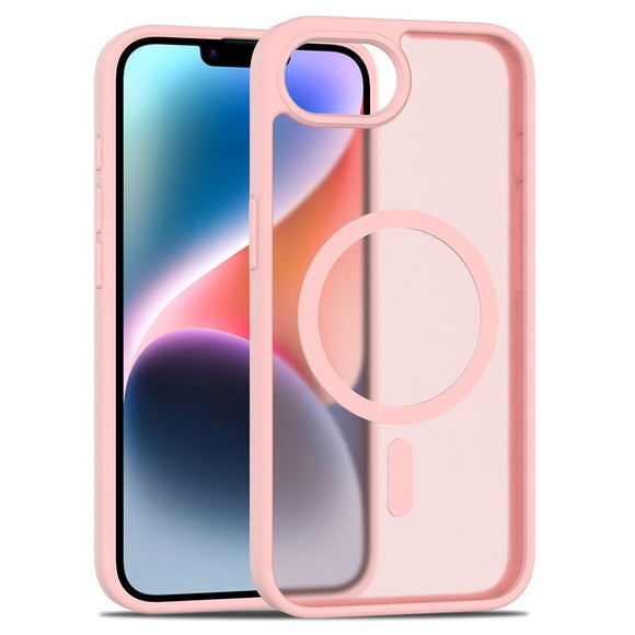 EIDERWOOD iPhone 17e / 16e Mat Hybrid Cover - MagSafe Kompatibel - Gennemsigtig / Lyserød